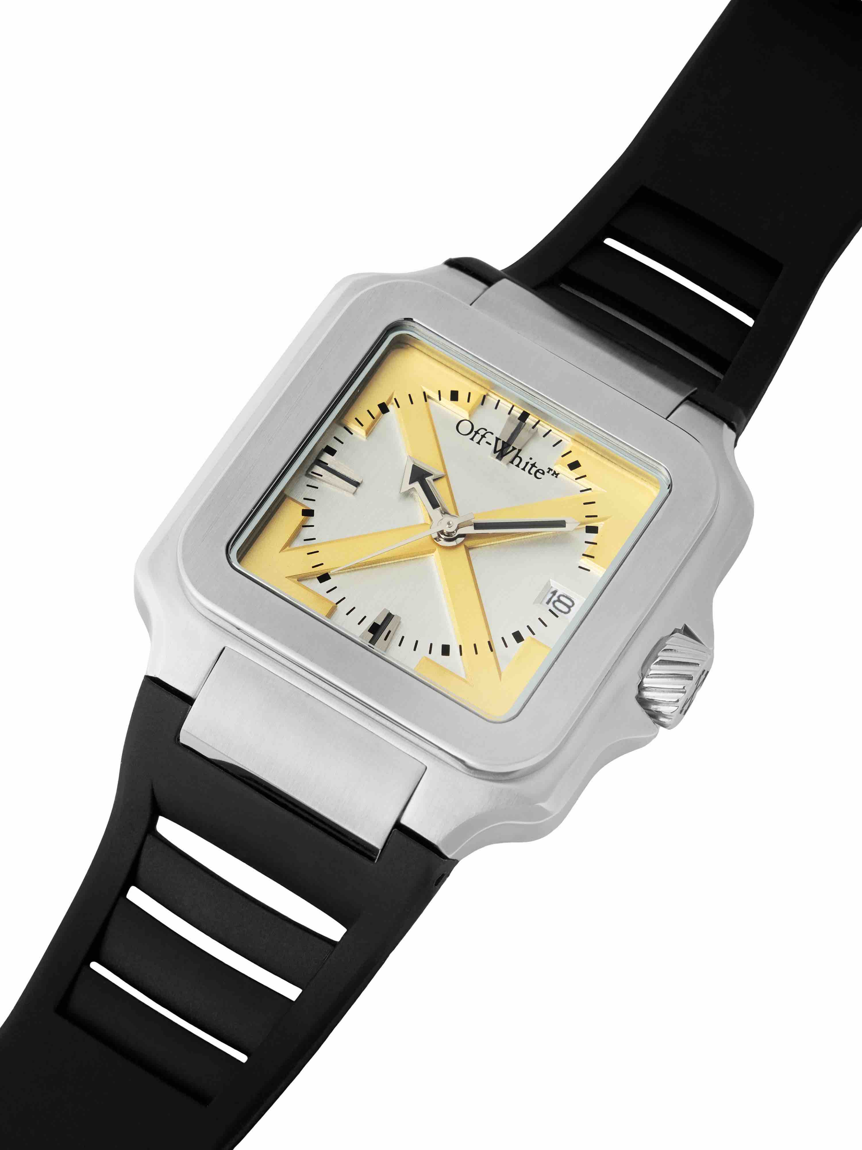 Off White™ PROTO LAYER | Silver with Yellow Arrows OW1G009P0015 - Image 5