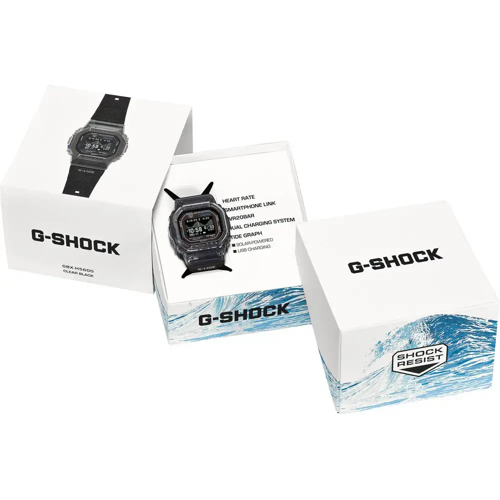 Casio G-SHOCK G-LIDE Solar Bluetooth Smartwatch GBX-H5600-1ER - Image 2