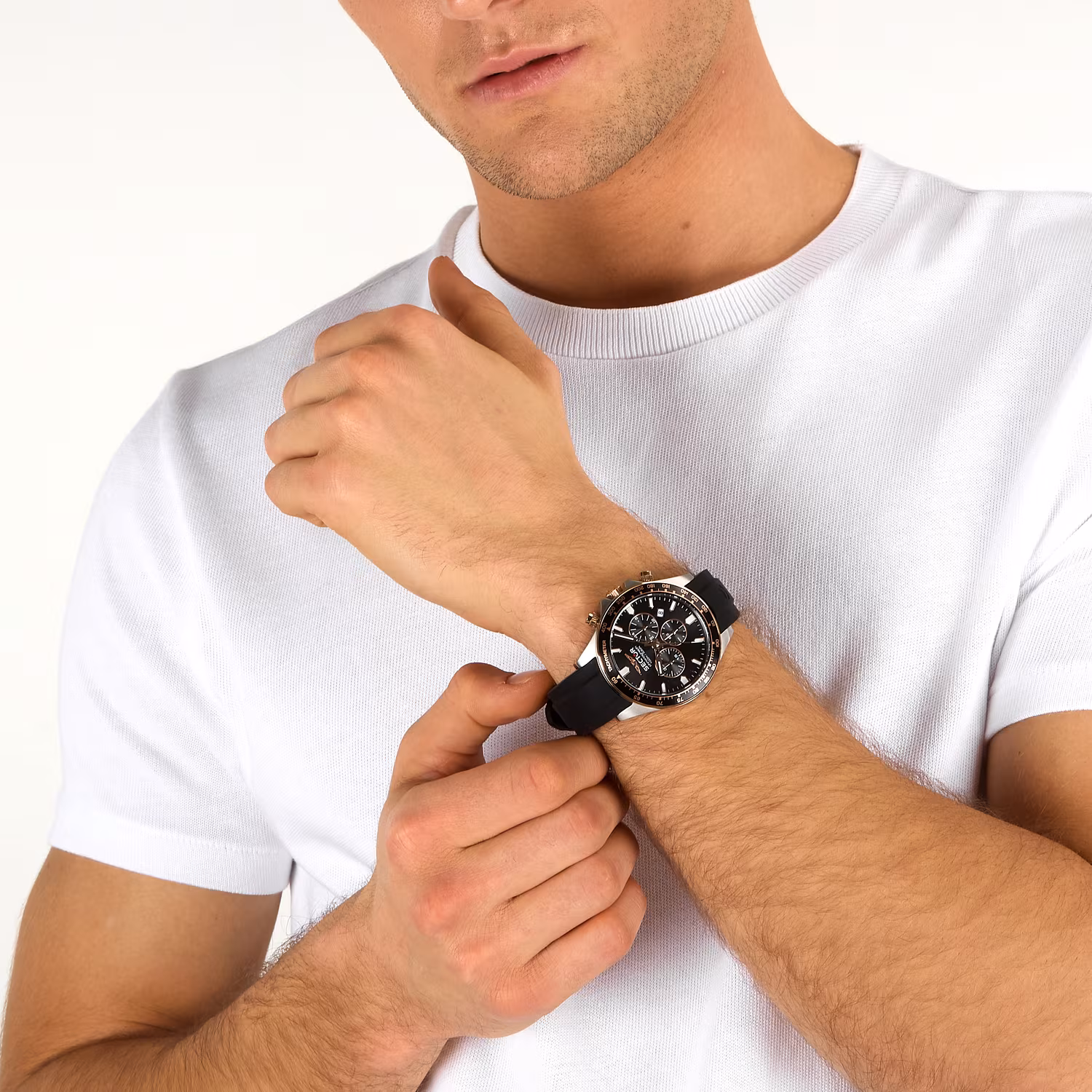 SECTOR 230 Chronograph Black Silicone Strap R3271661031 - Image 3